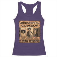 Native American Cowboy Rodeo Legends Racerback Tank Top Vintage Western Country Cowboy - Wonder Print Shop