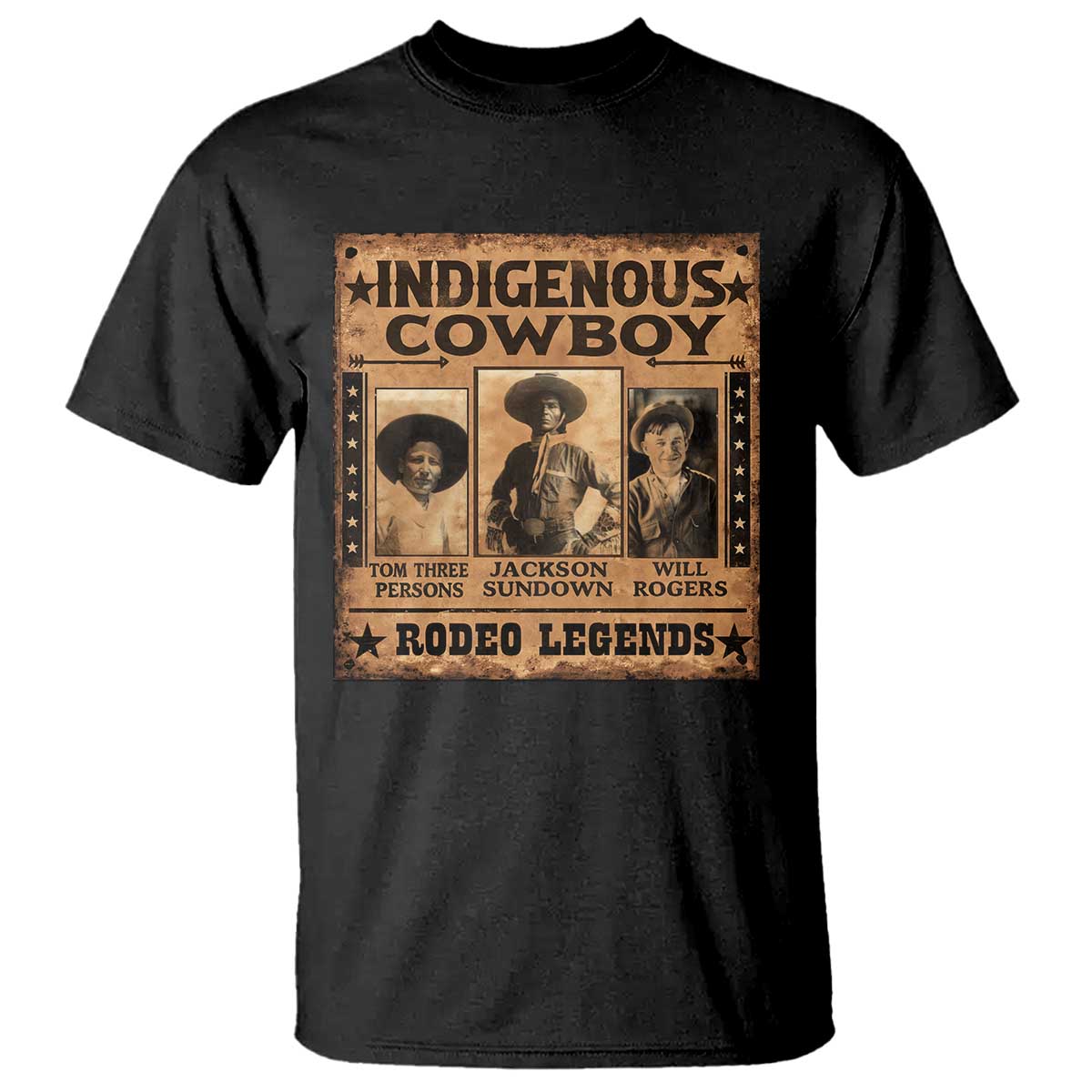 Native American Cowboy Rodeo Legends T Shirt Vintage Western Country Cowboy - Wonder Print Shop