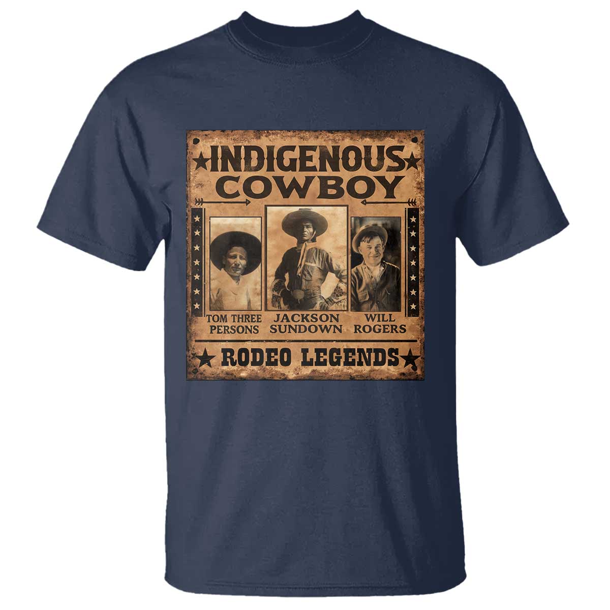 Native American Cowboy Rodeo Legends T Shirt Vintage Western Country Cowboy - Wonder Print Shop