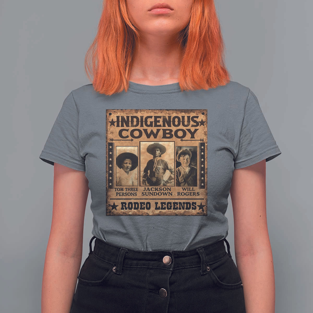 Native American Cowboy Rodeo Legends T Shirt For Women Vintage Western Country Cowboy - Wonder Print Shop