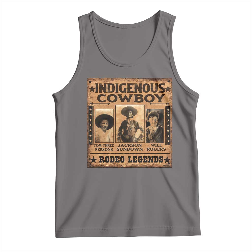 Native American Cowboy Rodeo Legends Tank Top Vintage Western Country Cowboy - Wonder Print Shop