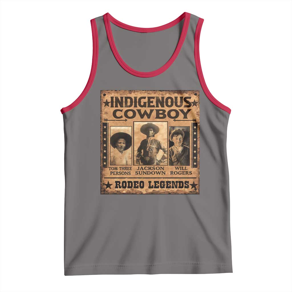 Native American Cowboy Rodeo Legends Tank Top Vintage Western Country Cowboy - Wonder Print Shop