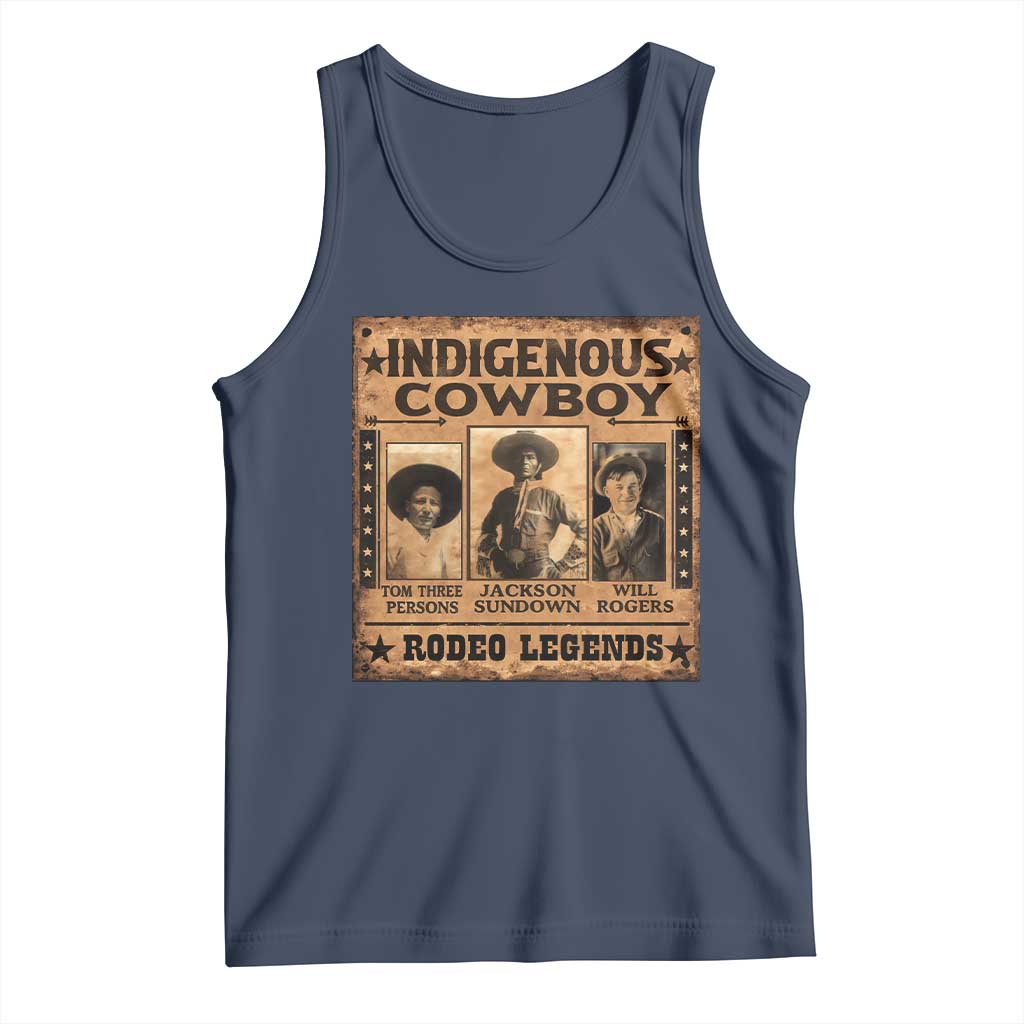 Native American Cowboy Rodeo Legends Tank Top Vintage Western Country Cowboy - Wonder Print Shop