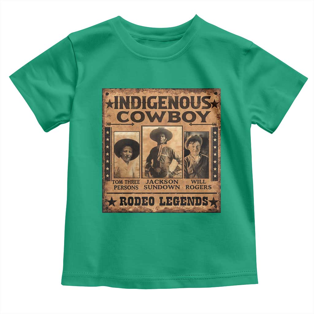 Native American Cowboy Rodeo Legends Toddler T Shirt Vintage Western Country Cowboy - Wonder Print Shop