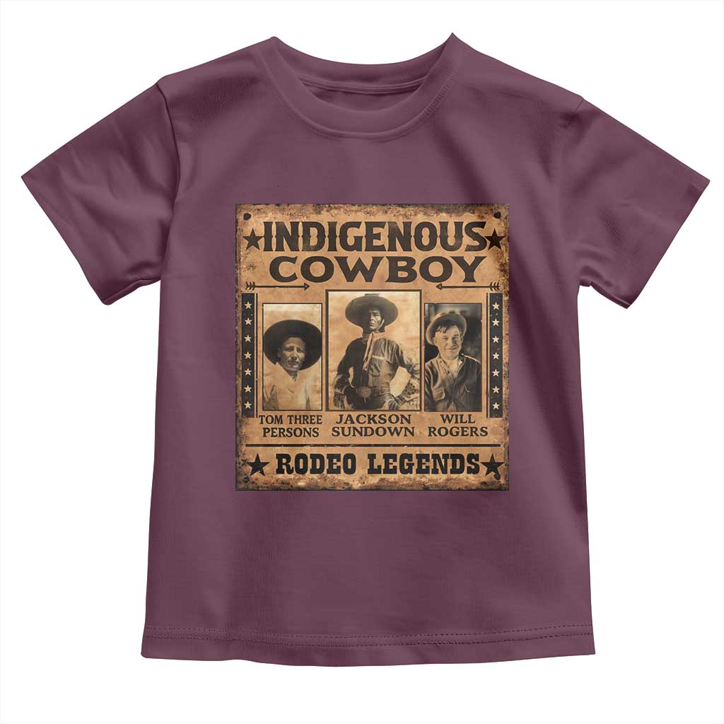 Native American Cowboy Rodeo Legends Toddler T Shirt Vintage Western Country Cowboy - Wonder Print Shop