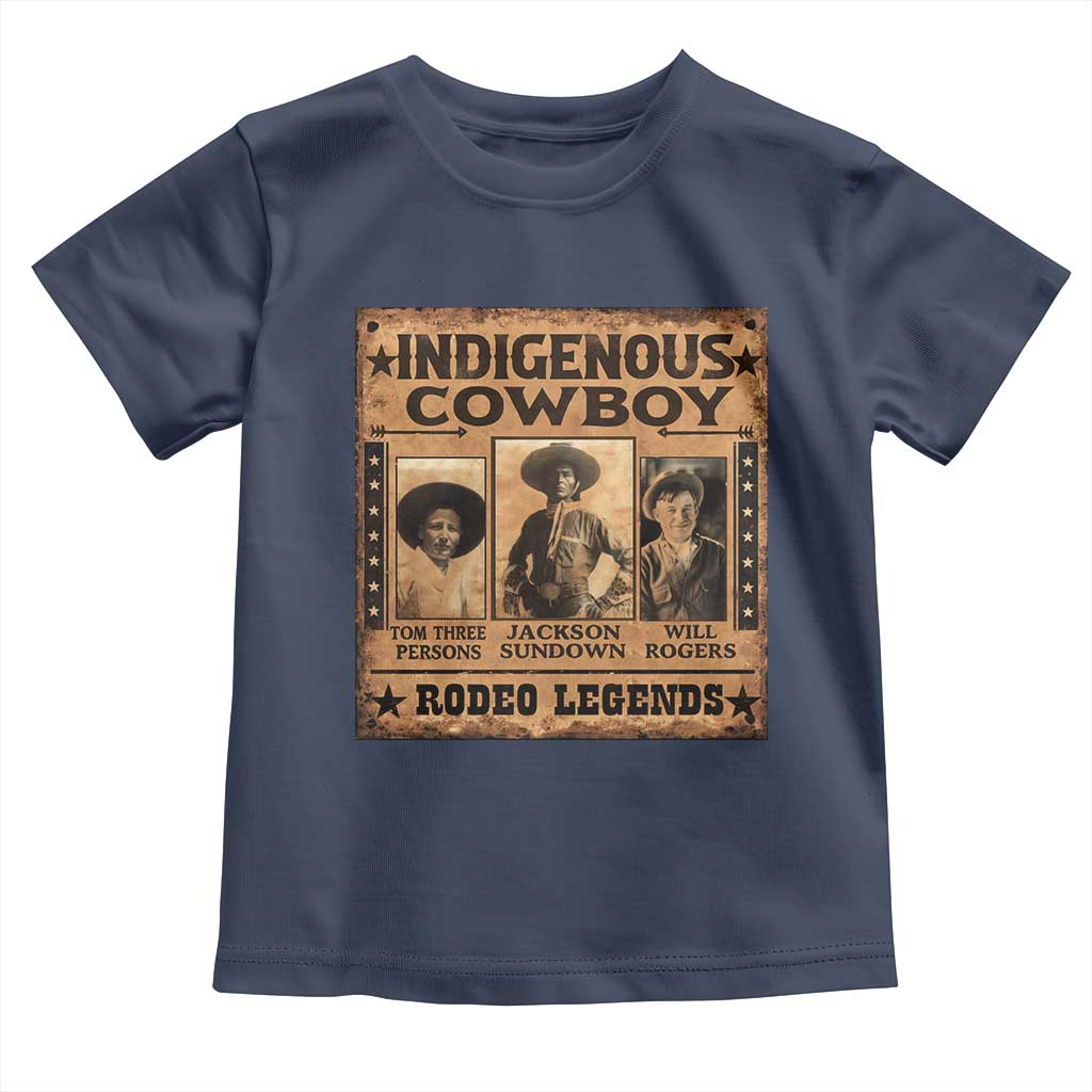 Native American Cowboy Rodeo Legends Toddler T Shirt Vintage Western Country Cowboy - Wonder Print Shop