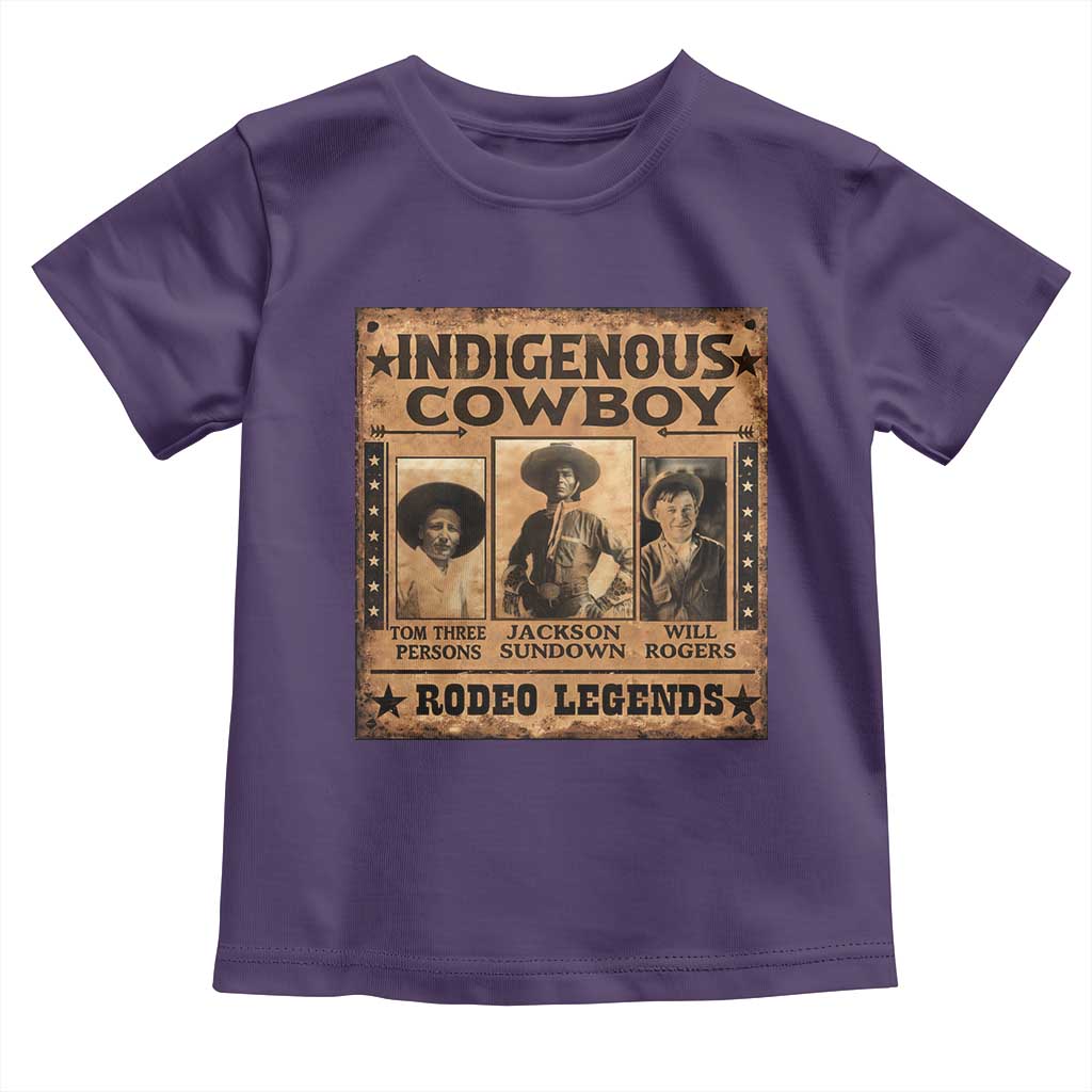 Native American Cowboy Rodeo Legends Toddler T Shirt Vintage Western Country Cowboy - Wonder Print Shop