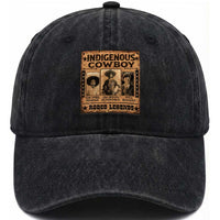 Native American Cowboy Rodeo Legends Washed Cotton Baseball Cap Vintage Western Country Cowboy