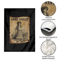 Annie Oakley Garden Flag Little Sure Shot The Legendary Cowgirl - Wonder Print Shop