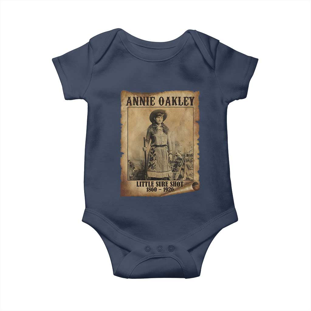 Annie Oakley Baby Onesie Little Sure Shot The Legendary Cowgirl - Wonder Print Shop
