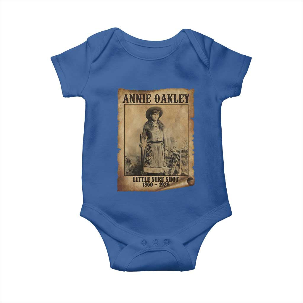 Annie Oakley Baby Onesie Little Sure Shot The Legendary Cowgirl - Wonder Print Shop