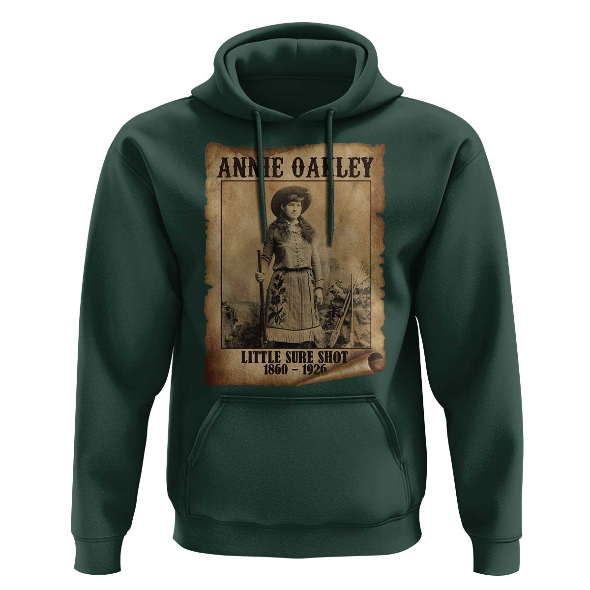 Annie Oakley Hoodie Little Sure Shot The Legendary Cowgirl - Wonder Print Shop