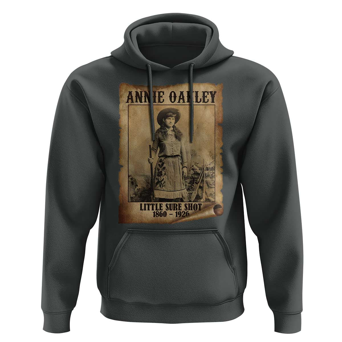 Annie Oakley Hoodie Little Sure Shot The Legendary Cowgirl - Wonder Print Shop
