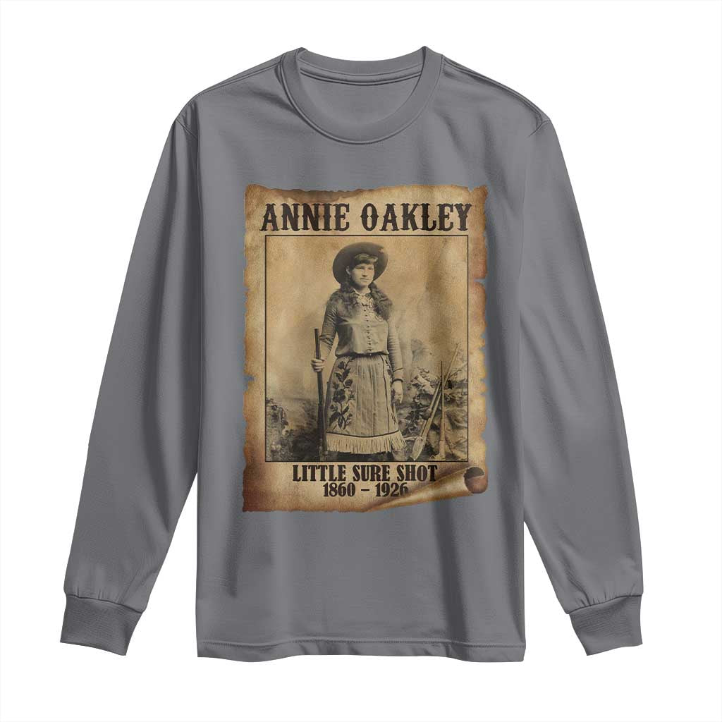Annie Oakley Long Sleeve Shirt Little Sure Shot The Legendary Cowgirl - Wonder Print Shop