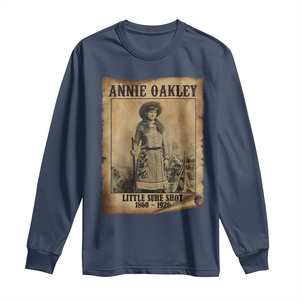 Annie Oakley Long Sleeve Shirt Little Sure Shot The Legendary Cowgirl - Wonder Print Shop
