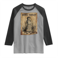 Annie Oakley Raglan Shirt Little Sure Shot The Legendary Cowgirl - Wonder Print Shop