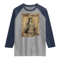 Annie Oakley Raglan Shirt Little Sure Shot The Legendary Cowgirl - Wonder Print Shop
