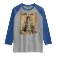 Annie Oakley Raglan Shirt Little Sure Shot The Legendary Cowgirl - Wonder Print Shop