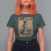 Annie Oakley T Shirt For Women Little Sure Shot The Legendary Cowgirl - Wonder Print Shop