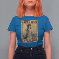 Annie Oakley T Shirt For Women Little Sure Shot The Legendary Cowgirl - Wonder Print Shop