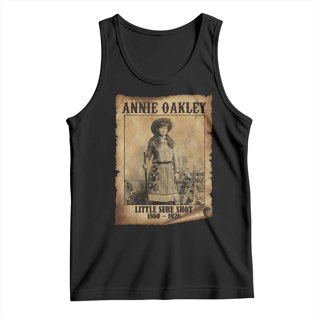 Annie Oakley Tank Top Little Sure Shot The Legendary Cowgirl - Wonder Print Shop