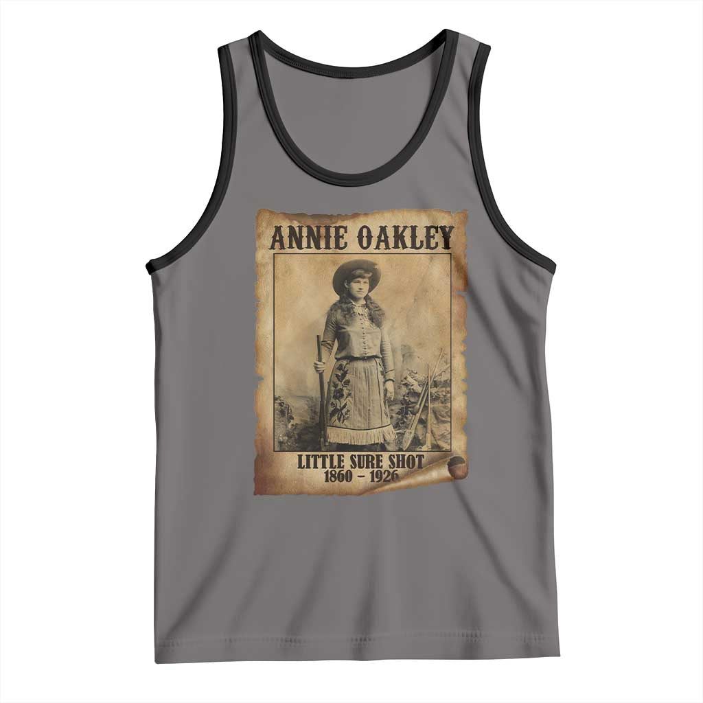 Annie Oakley Tank Top Little Sure Shot The Legendary Cowgirl - Wonder Print Shop