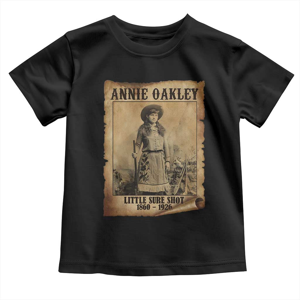 Annie Oakley Toddler T Shirt Little Sure Shot The Legendary Cowgirl - Wonder Print Shop