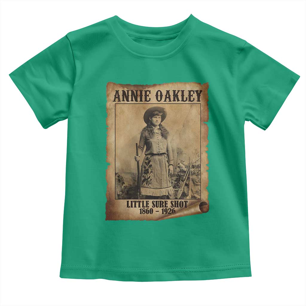Annie Oakley Toddler T Shirt Little Sure Shot The Legendary Cowgirl - Wonder Print Shop