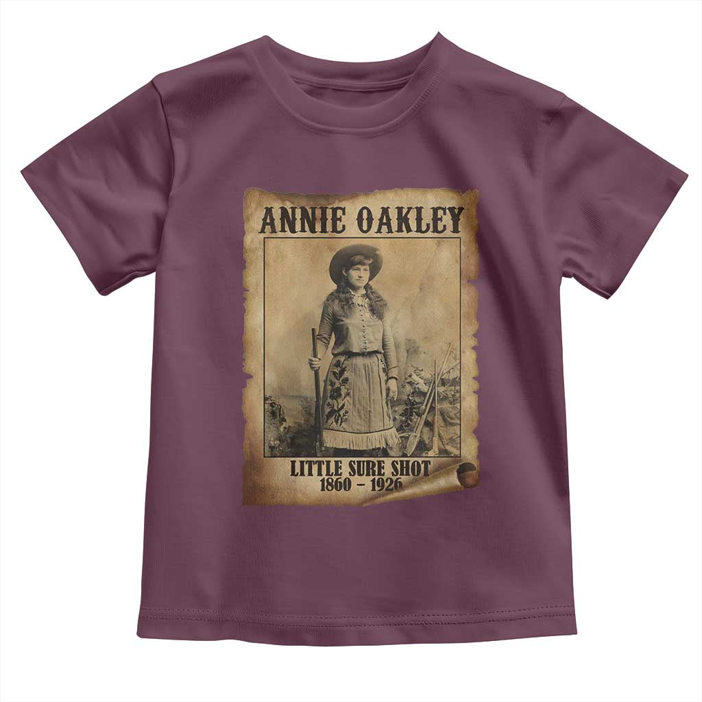 Annie Oakley Toddler T Shirt Little Sure Shot The Legendary Cowgirl - Wonder Print Shop