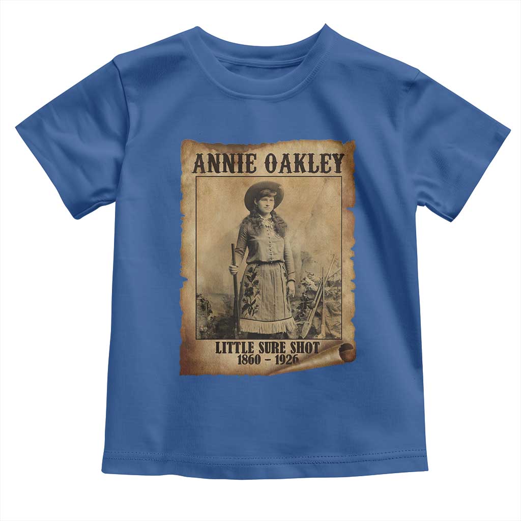 Annie Oakley Toddler T Shirt Little Sure Shot The Legendary Cowgirl - Wonder Print Shop