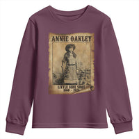 Annie Oakley Youth Sweatshirt Little Sure Shot The Legendary Cowgirl - Wonder Print Shop