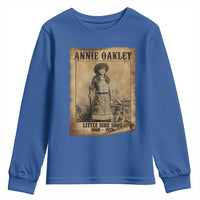 Annie Oakley Youth Sweatshirt Little Sure Shot The Legendary Cowgirl - Wonder Print Shop