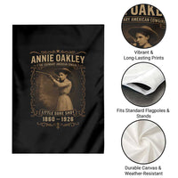 Annie Oakley Garden Flag Little Sure Shot The Legendary American Cowgirl - Wonder Print Shop