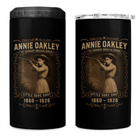 Annie Oakley 4 in 1 Can Cooler Tumbler Little Sure Shot The Legendary American Cowgirl - Wonder Print Shop