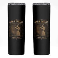 Annie Oakley Skinny Tumbler Little Sure Shot The Legendary American Cowgirl - Wonder Print Shop