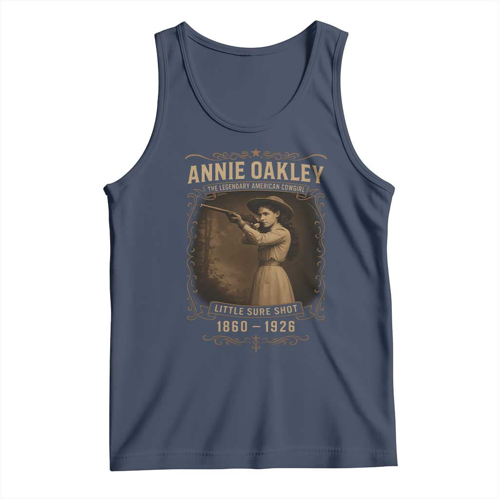 Annie Oakley Tank Top Little Sure Shot The Legendary American Cowgirl - Wonder Print Shop