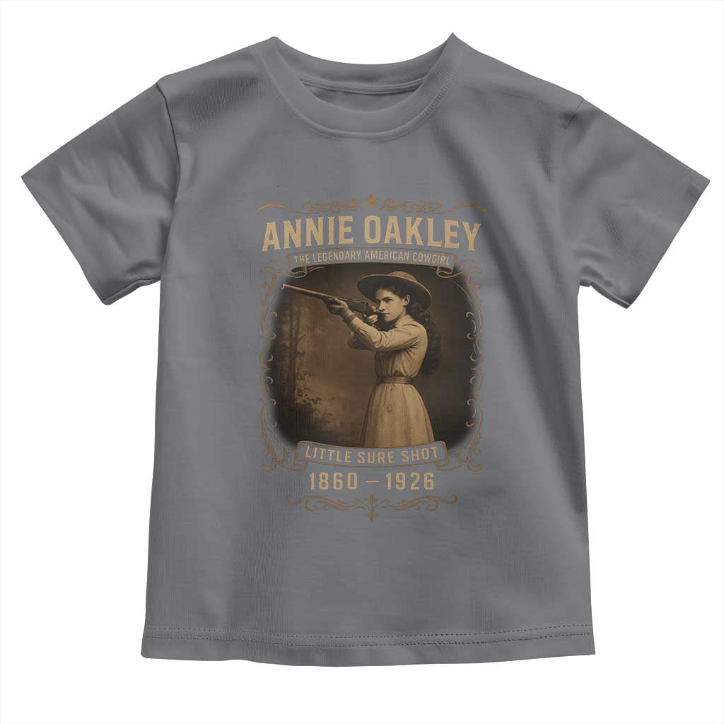 Annie Oakley Toddler T Shirt Little Sure Shot The Legendary American Cowgirl - Wonder Print Shop