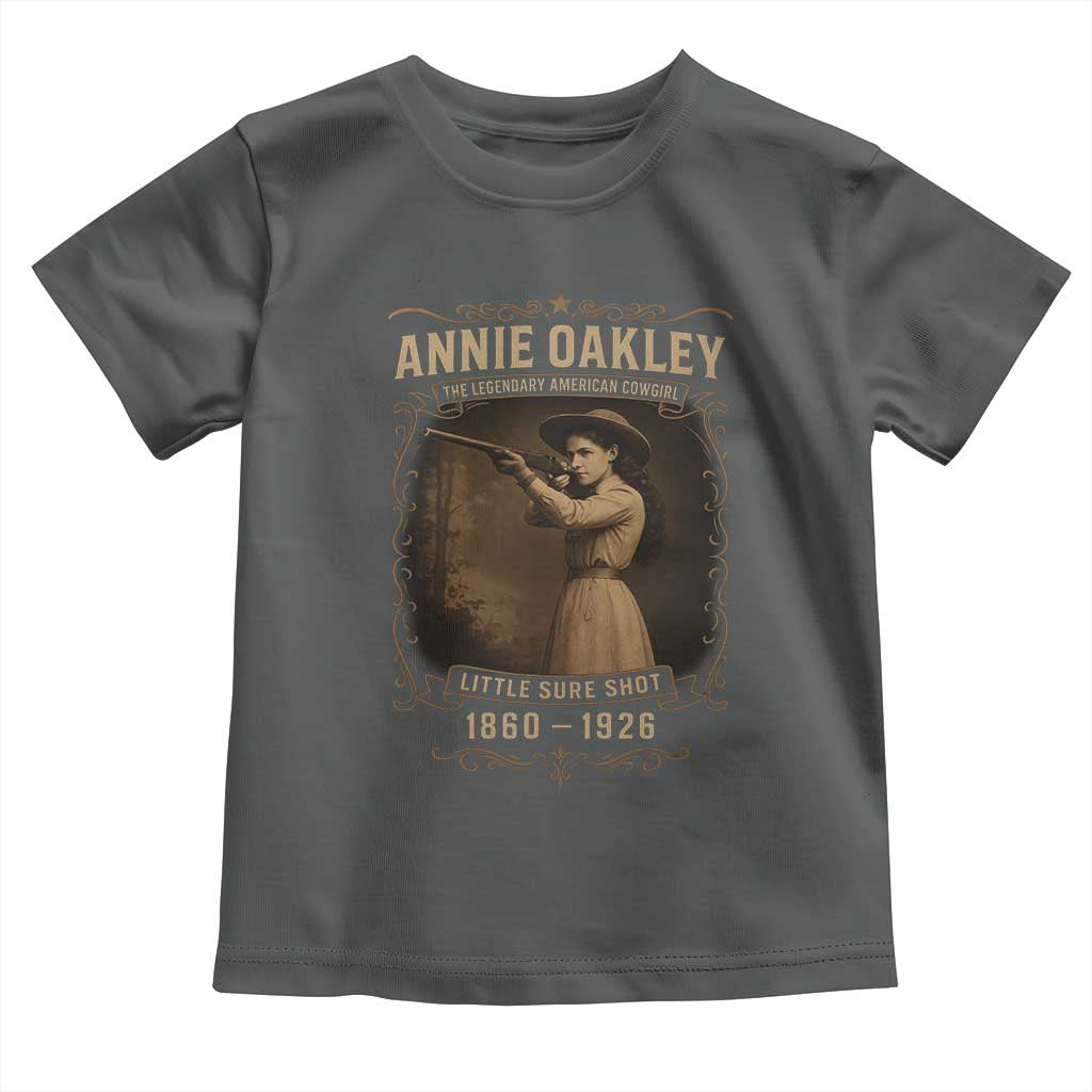 Annie Oakley Toddler T Shirt Little Sure Shot The Legendary American Cowgirl - Wonder Print Shop