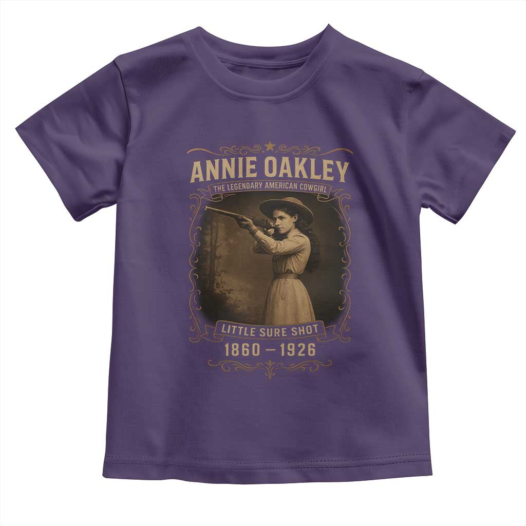 Annie Oakley Toddler T Shirt Little Sure Shot The Legendary American Cowgirl - Wonder Print Shop