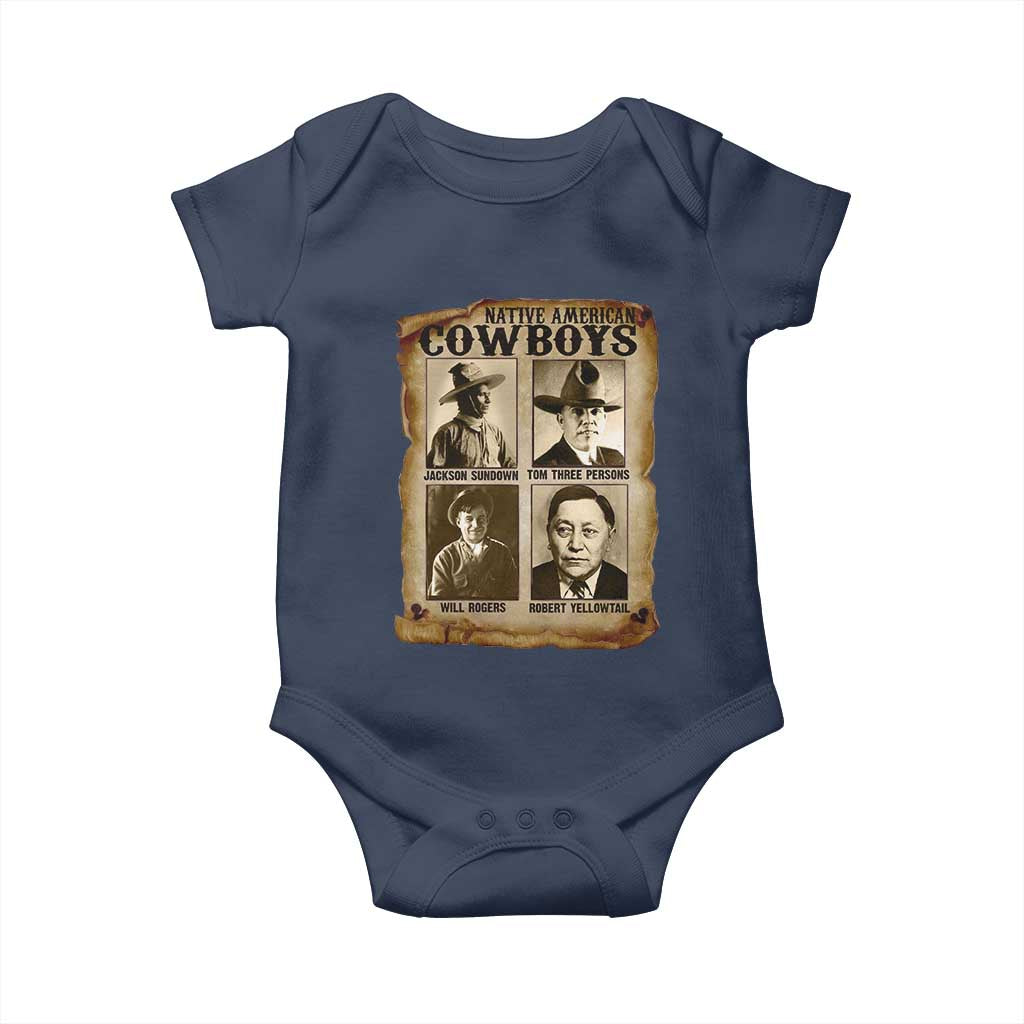 Native American Cowboy Legends Baby Onesie Vintage Western Rodeo - Wonder Print Shop