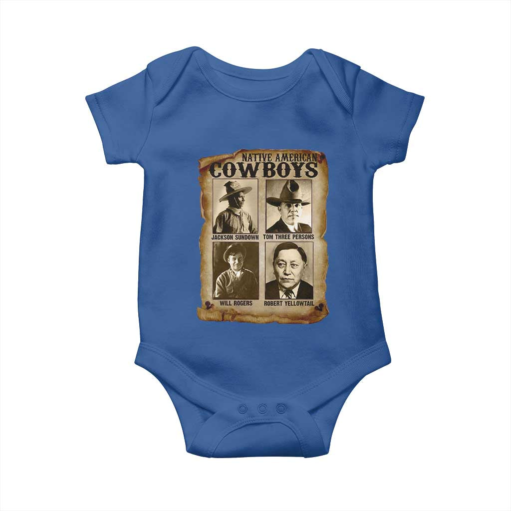 Native American Cowboy Legends Baby Onesie Vintage Western Rodeo - Wonder Print Shop