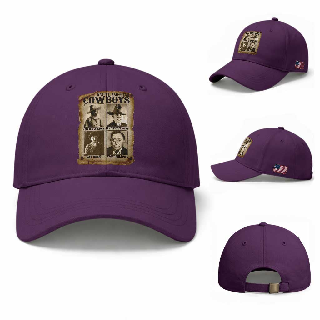 Native American Cowboy Legends Baseball Cap Vintage Western Rodeo