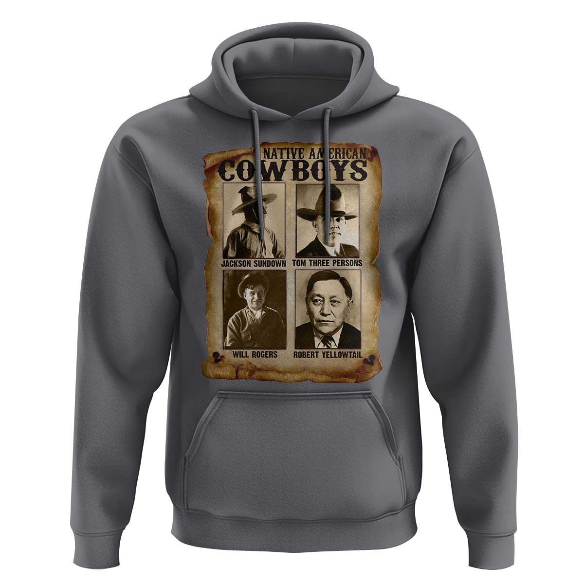 Native American Cowboy Legends Hoodie Vintage Western Rodeo - Wonder Print Shop