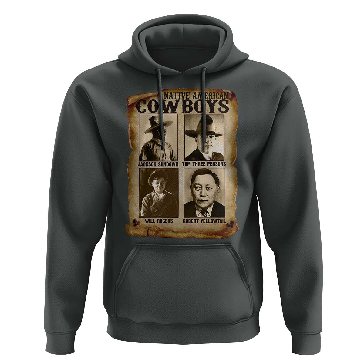 Native American Cowboy Legends Hoodie Vintage Western Rodeo - Wonder Print Shop