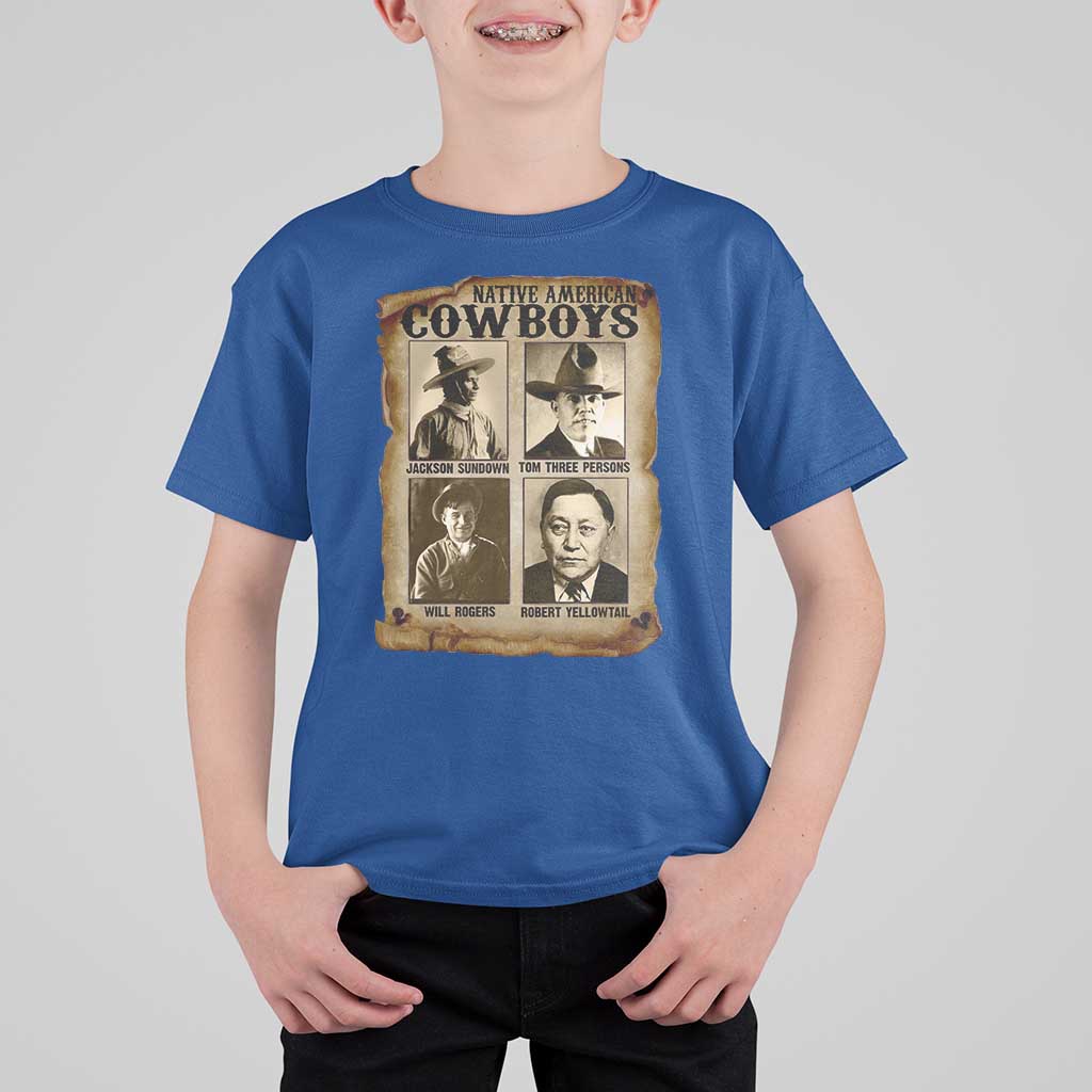 Native American Cowboy Legends T Shirt For Kid Vintage Western Rodeo - Wonder Print Shop