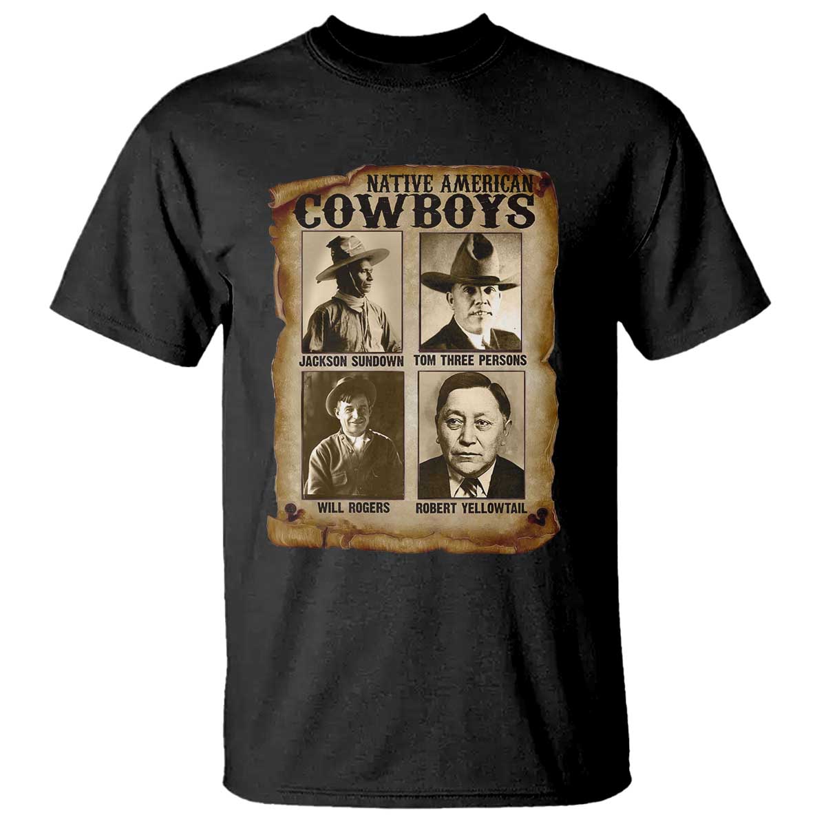 Native American Cowboy Legends T Shirt Vintage Western Rodeo - Wonder Print Shop