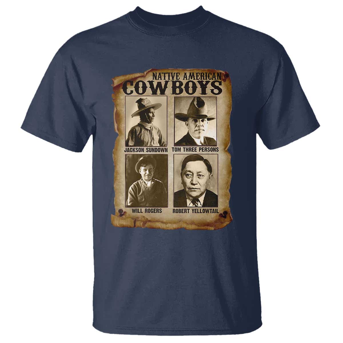 Native American Cowboy Legends T Shirt Vintage Western Rodeo - Wonder Print Shop