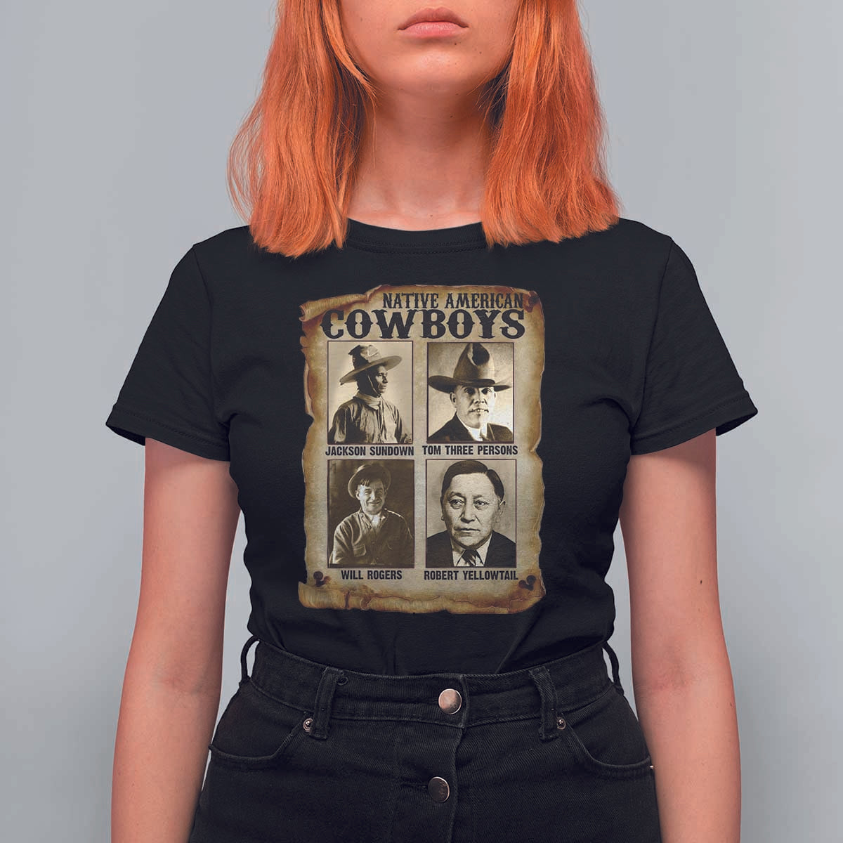 Native American Cowboy Legends T Shirt For Women Vintage Western Rodeo - Wonder Print Shop