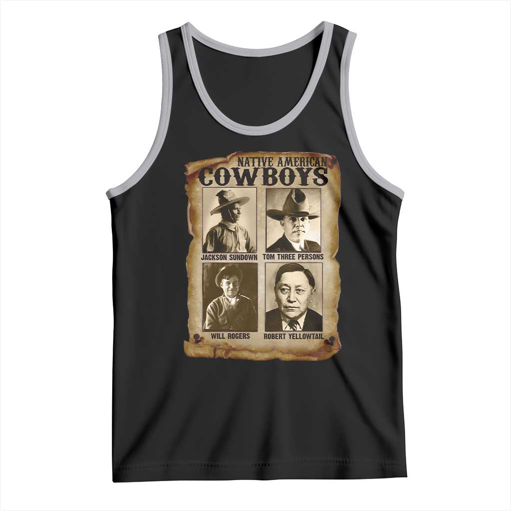 Native American Cowboy Legends Tank Top Vintage Western Rodeo - Wonder Print Shop