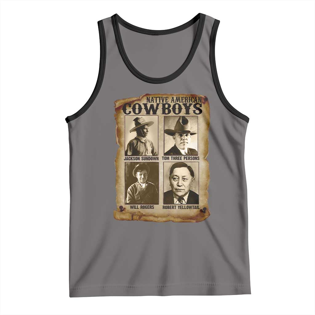 Native American Cowboy Legends Tank Top Vintage Western Rodeo - Wonder Print Shop